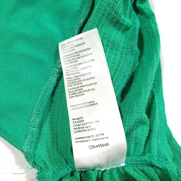 URBAN OUTFITTERS Uo Virgo Twist-front Cami Crop Top Mermaid Turquoise Green XS - Picture 6 of 6
